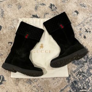 KIDS GUCCI SUEDE BOOT